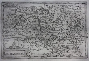 Original antique map FRANCE, LOTHARINGIA, LORRAINE, Mercator / Hondius, 1637 - Picture 1 of 4