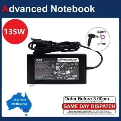 Genuine 135W Power AC Adapter Charger for Acer Nitro 5 AN515-43  AN515-43-R8FU - image 1 of 2