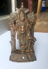 ANTIQUE BRONZE HINDU MULTI-ARMED STANDING DEITY JAIN LORD, TEMPLE RELIC. STATUE