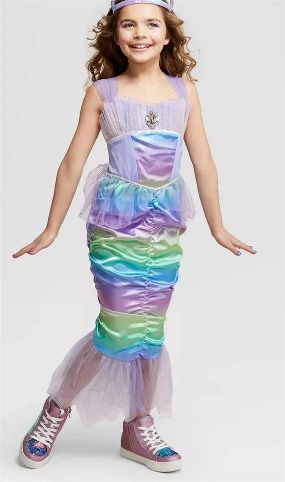 Niñas Hyde and Eek Iridiscente Arco Iris SIRENA Disfraz Halloween Talla Pequeña 4/6 Nuevo con Etiquetas Foto 1 de 1