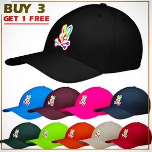 Happy Easter Day Bone Rabbit Baseball 100% Cotton Cap Cool Outdoor Fishing Hats - Picture 1 of 18