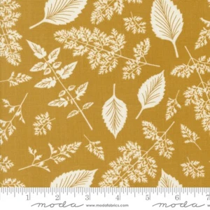 Field of Flowers Leaf Blender Goldenrod by Katherine Watson Moda 1/2 Yard - Picture 1 of 1