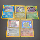Pokemon Holo Lot Of 5 - Mp-Hp Base Jungle Fossil Gym Neo Cards Vintage 11 Wotc
