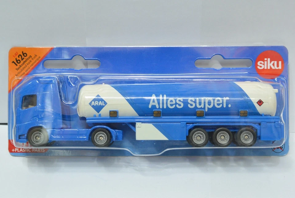 Siku DieCast car ARAL Volvo MAN Alles super tanker 1626 - Image 1 of 1