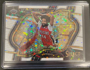 2022-23 Panini Select Brandon Ingram White Disco Courtside Prizm  1/75 #259