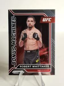 Máquinas de bonificación Panini UFC Prizm Robert Whittaker 2022 - Imagen 1 de 2