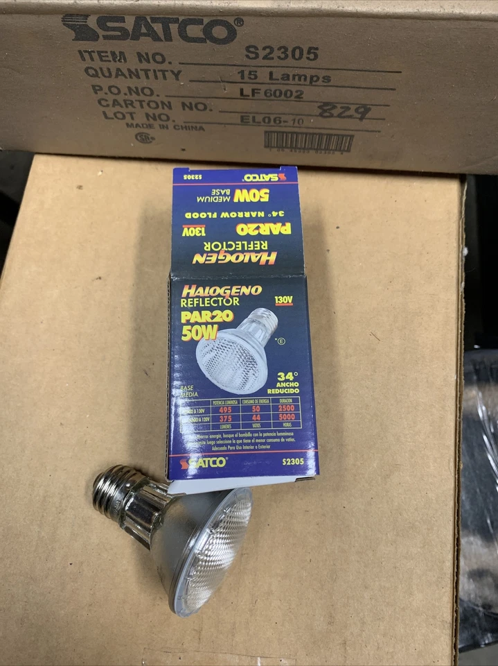  SATCO S2305,  50PAR20/FL40/130V - Image 1 of 1