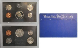 1971 Proof set (Clad) - (OGP) 5 coins - Picture 1 of 4