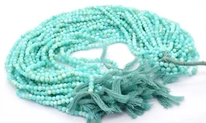Natural Blue Amazonite Stone beads 3.5 MM Free Shipping - Picture 1 of 8