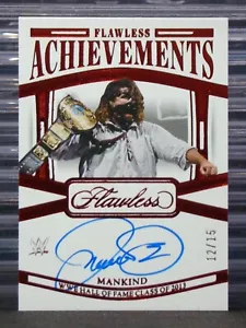 Mankind 2024 Panini Flawless WWE Achievements /15 Ruby Auto Hall Of Fame Signed - Picture 1 of 3