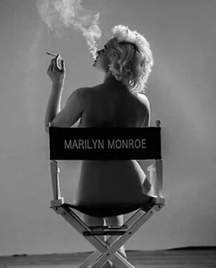 MARILYN MONROE NUDE on CHAIR SHOOTING RARE 4X6 PHOTO - Bild 1 von 1
