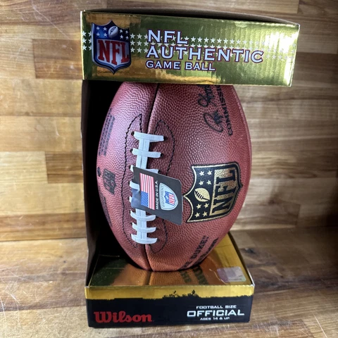 Wilson The Duke Official NFL Authentic Game Ball F1100 Football Autographed Cover
