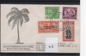Western Samoa (43) 1946 - Peace Issue on illustrated cover - Picture 1 of 1