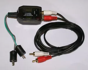 Bang Olufsen Tandberg Speaker 2pin DIN to RCA preamp or subwoofer out adapter - Picture 1 of 1