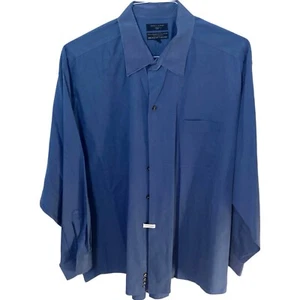 Dockers Blue Button Up Long Sleeve Shirt Collared Men's Size 2X 2XL - Picture 1 of 8