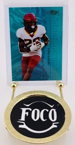 2022 Skybox Metal Universe Breece Hall Metal Shredders Aqua SP Rookie RC #106 - Picture 1 of 2