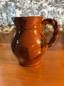 Breininger Redware Pitcher Vintage - Picture 1 of 9