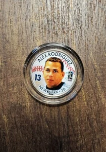 Estuche de exhibición de almejas de los Yankees de Nueva York Alex Rodríguez 2001 State Quarter MLB AROD - Imagen 1 de 5