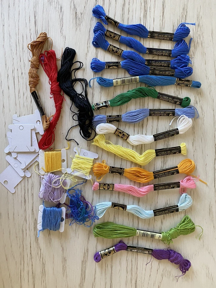 Lot Of 14 DMC 25 Mouline Special Embroidery Skeins Multicolor Colors .. - Image 1 of 1