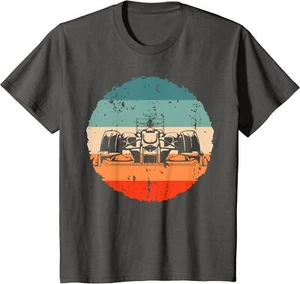 Retro Formula Racing Lovers Silhouette Race Car Gift Youth Unisex T-shirt - Picture 1 of 6