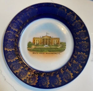 White House, Washington DC Souvenir Plate 7 1/4 " Victoria, Austria #243 - Picture 1 of 3