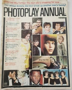 VTG Photoplay Magazine January 1970, Mia Farrow, Paul Newman, The Beatles - Picture 1 of 5