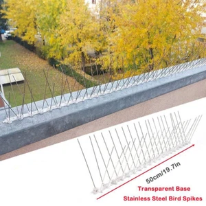 5-40m Bird Spikes Fences Wall Window Ledge Wide Pigeon Deterrent Cat Anti Climb - Picture 1 of 29