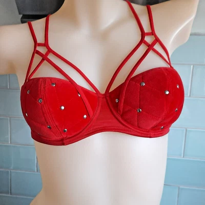 Sujetador Balconette Marlies Dekkers Rojo "Terciopelo" 88044 U/W Preformado  Foto 1 de 4