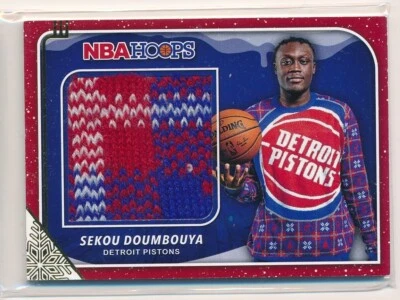 2019-20 Panini Hoops Winter Rookie Sweaters Sekou Doumbouya RC #RS-SKD Pistons - Image 1 of 2