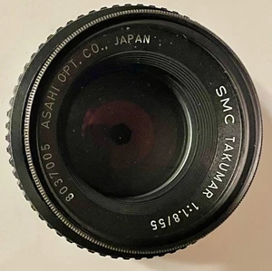 SMC TAKUMAR camera lens 1:1.8/55 Asahi Jspan - Picture 1 of 4