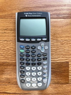 Texas Instruments TI-84 Plus Graphing Calculator - Silver - Image 1 of 4
