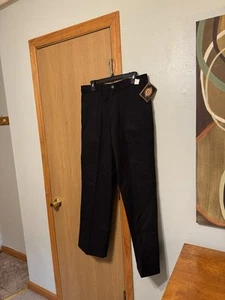 Pantalones de pierna recta negros lisos Dickies nuevos con etiquetas talla 33x32 UL - Imagen 1 de 4