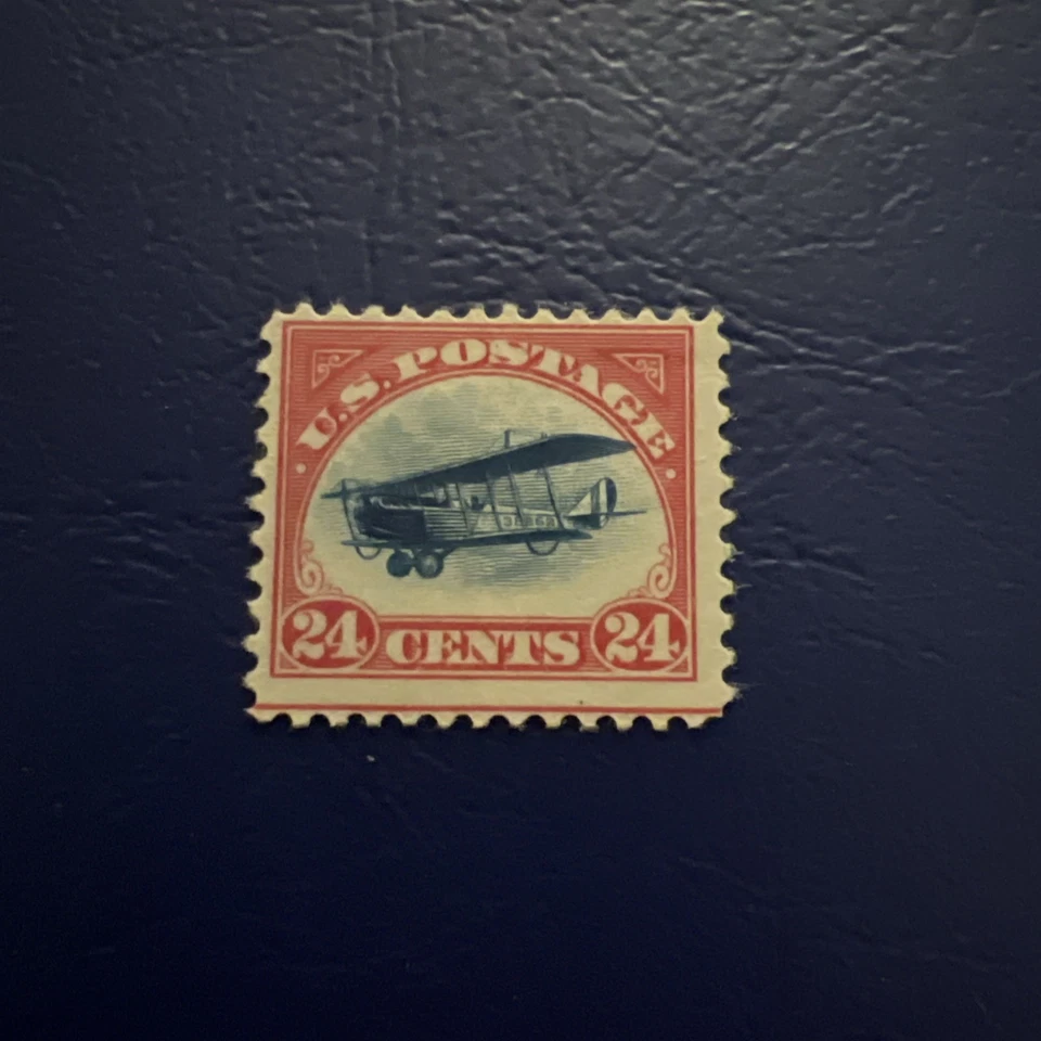 C3 1918 24c Curtiss Jenny, Carmine Rose & Blue - Image 1 of 2
