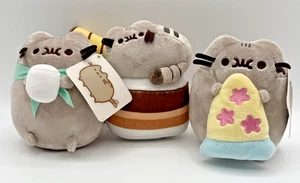 3-Gund Exclusive Pusheen Camp, Pizza, and Espresso Cup Plush Toys - Picture 1 of 13