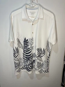 Tommy Bahama Talla L - Camisa Tejida Tropic Villa IslandZone, Blanca - Entrega Gratuita - Imagen 1 de 9