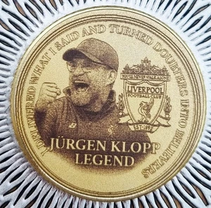 jurgen klopp A Legend In Our Time As A Liverpool FC Manager Coin - Picture 1 of 3