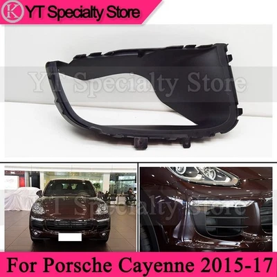 Cubierta de guía de aire del parachoques delantero derecho para Porsche Cayenne 2015 2016 2017 Foto 1 de 4