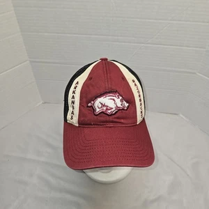 Vintage Arkansas Razorbacks Snapback Trucker Hat Has Some Distressing Last Pic - Picture 1 of 7