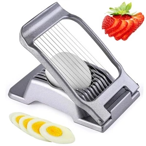 Egg Slicer for Hard Boiled Eggs, Heavy Duty, Dishwasher Safe, Stainless Steel... - Picture 1 of 3