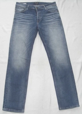 JACK&JONES Vaqueros Hombre W32 L34 Clark Regular Fit 32-34 Estado Muy Bueno - Imagen 1 de 4