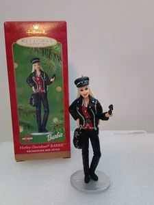 Harley Davidson Barbie Hallmark Keepsake Vintage Christmas Ornament 2000 - Bild 1 von 4