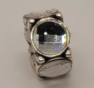 Brighton Roundabout Silver Spacer Bead With Swarovski Crystals  - Picture 1 of 1