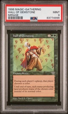 Hall of Gemstone - Mirage - MTG - Mint - PSA 9. POP 12. More MTG in Store - Image 1 of 2