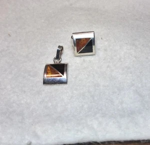 Splendido anello vintage firmato Valanna sterling 925 misura 7,5 e ciondolo ambra baltica - Foto 1 di 5