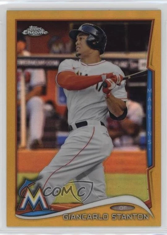 2014 Topps Chrome Gold Refractor /50 Giancarlo Stanton #173 - Image 1 of 2