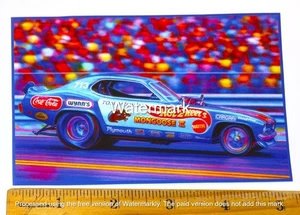 NEUE KUNST! Tom McEwen Mongoose II 1971 Hot Wheels Mongoose lustiger Autoaufkleber Aufkleber - Bild 1 von 1