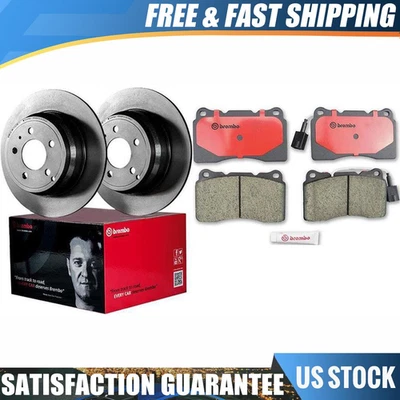 Kit de rotores de freno delanteros Brembo y pastillas de freno de cerámica para Subaru WRX STI 2015 2016 Foto 1 de 4