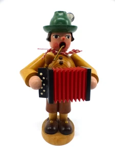 Erzgebirge Expertic Räuchermann músico con piano de marinero 18 cm - Imagen 1 de 5