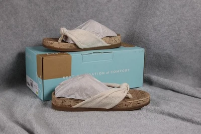 Sandalia de cuña con tanga LifeStride Velocity 2.0 para mujer M Happy Cream H9677F5251 Foto 1 de 4