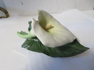 Die Calla-Lilie & die Libelle von Anne Marie Trechslin 1983 feines Porzellan - Bild 1 von 11